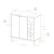 Alt View 14. Walker Edison - Bar Cabinet with Wine Storage - Slate Grey.