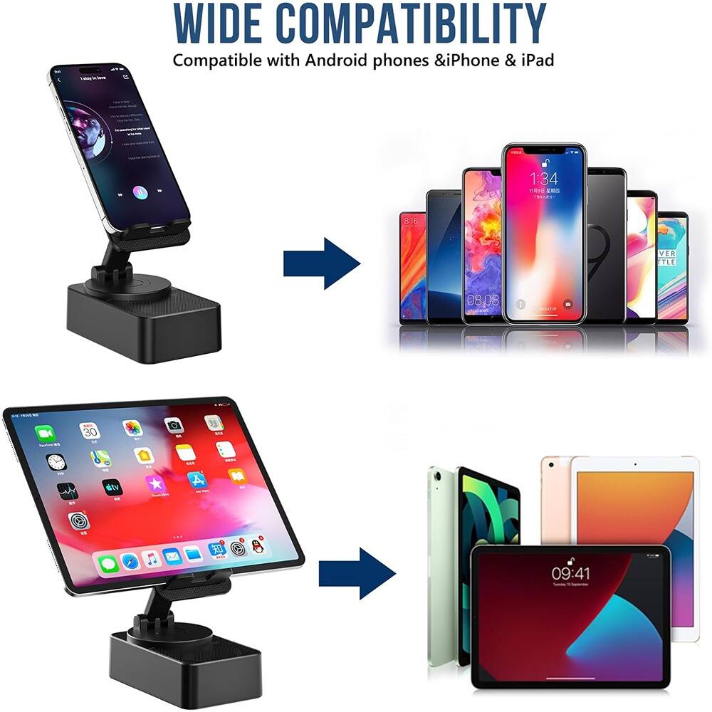 WIDE COMPATIBILITY  
Compatible with Android phones & iPhone & iPad