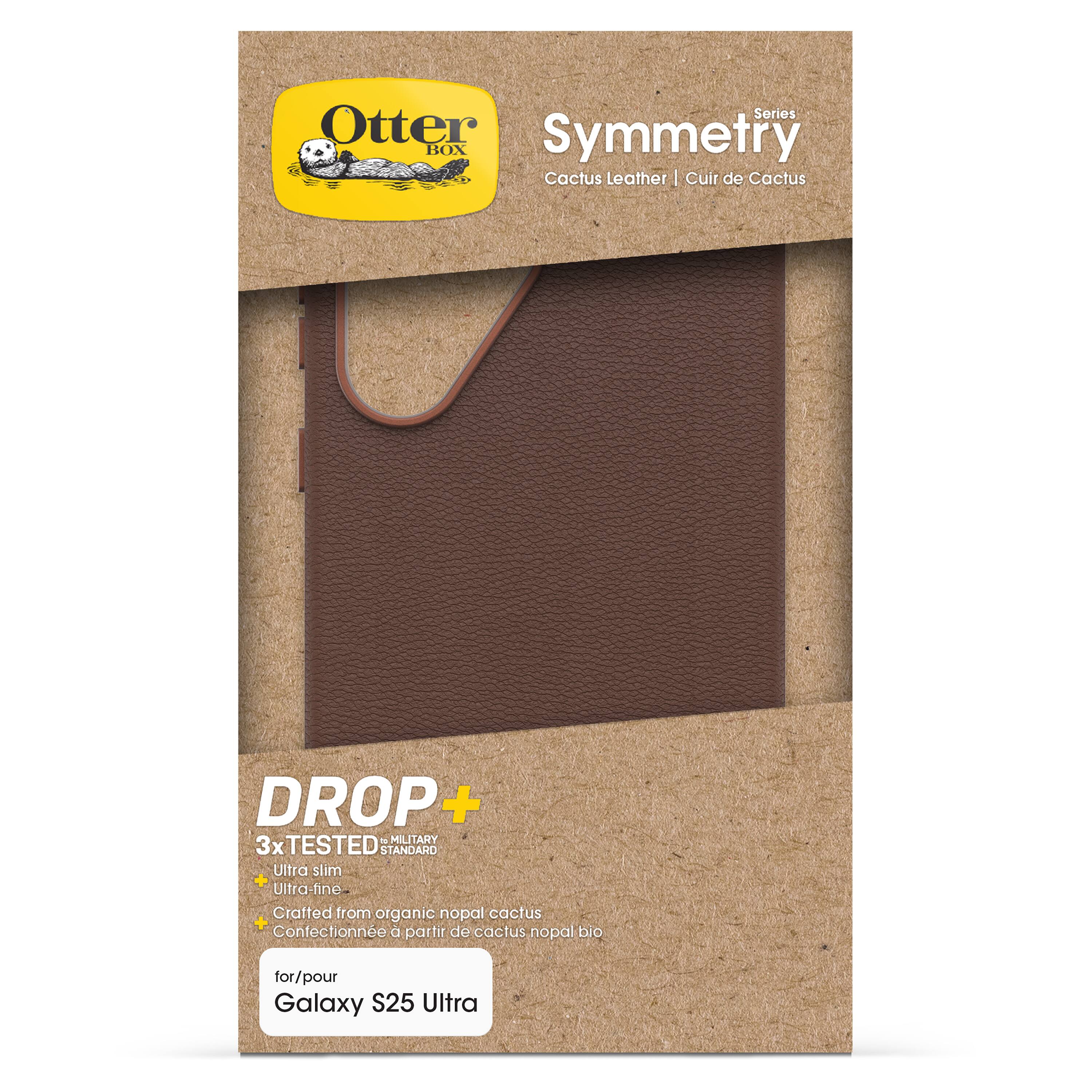Series Otter Symmetry . BOX Cactus Leather | Cuir de Cactus DROP + T MiL MILITARY 3x TESTED STANDARD Ultra slim + Ultro fine Cratted from organic nopal cactus Confectionne partir de cactus nopal bio for/pour Galaxy S25 Ultra