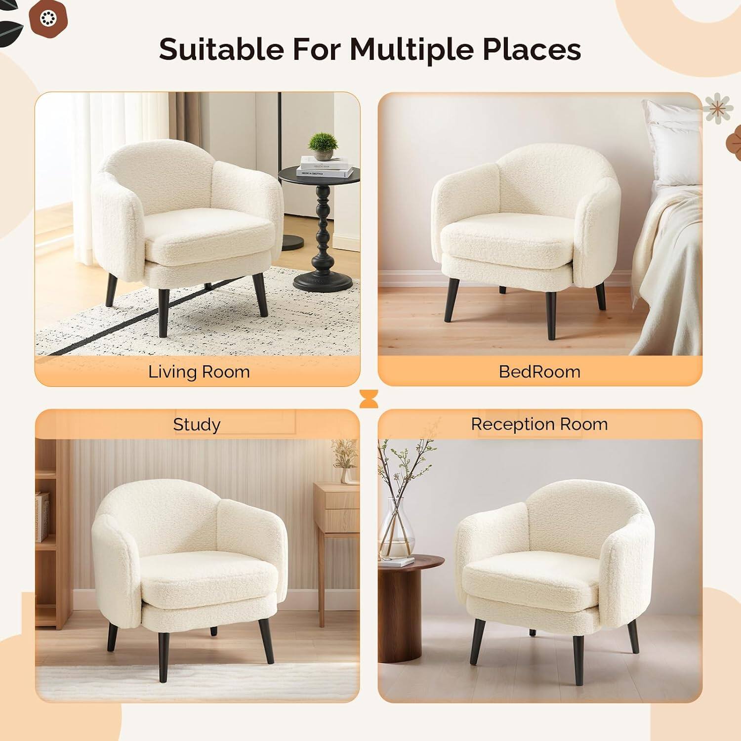 Suitable For Multiple Places

Living Room

BedRoom

Study

Reception Room