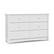 Front. Storkcraft - Crescent 6-Drawer Double Dresser - White.