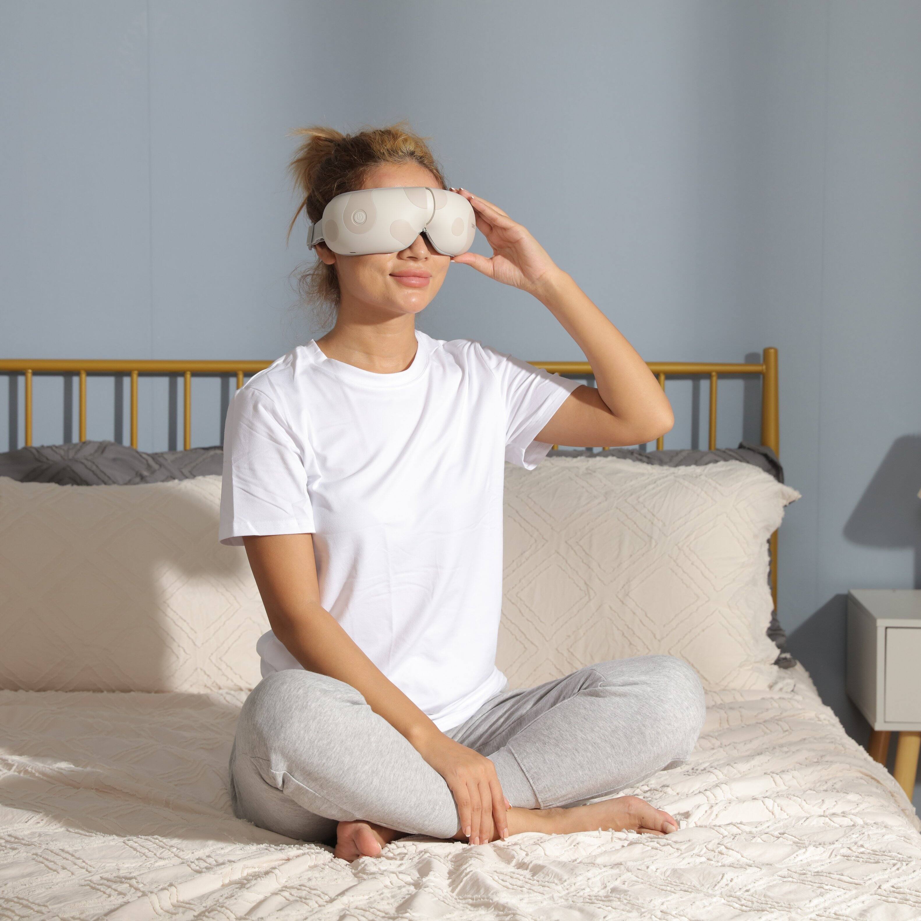 Alt View 6. BREO - Foldable Eye Massager, Heat Therapy & Air Compression, Relieve fatigue ,3 Model, Rechargeable, Built-in Music.