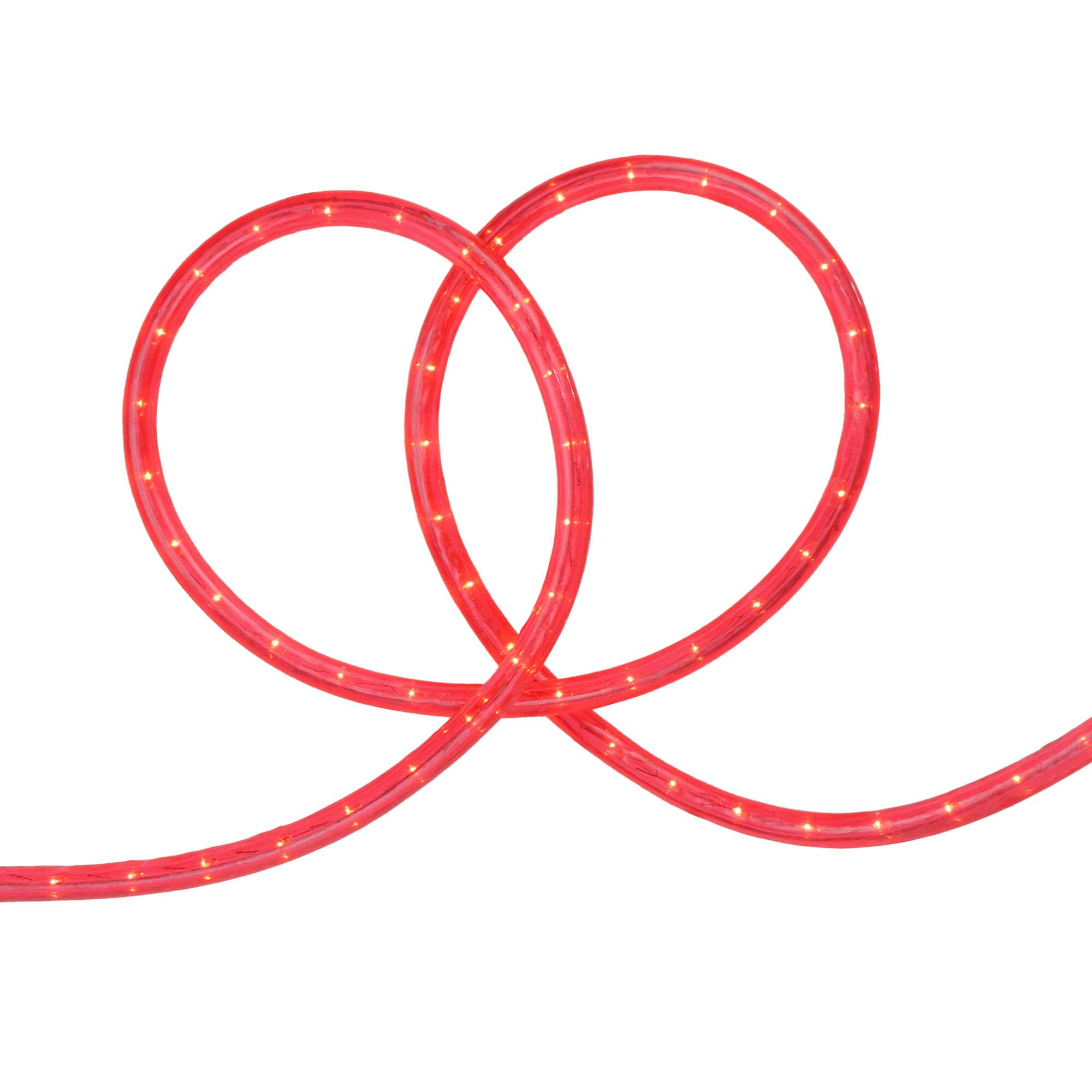 Alt View 2. Sienna - LED Christmas Rope Lights - Deep Pink Tube - Clear Lights - 18' - Pink.