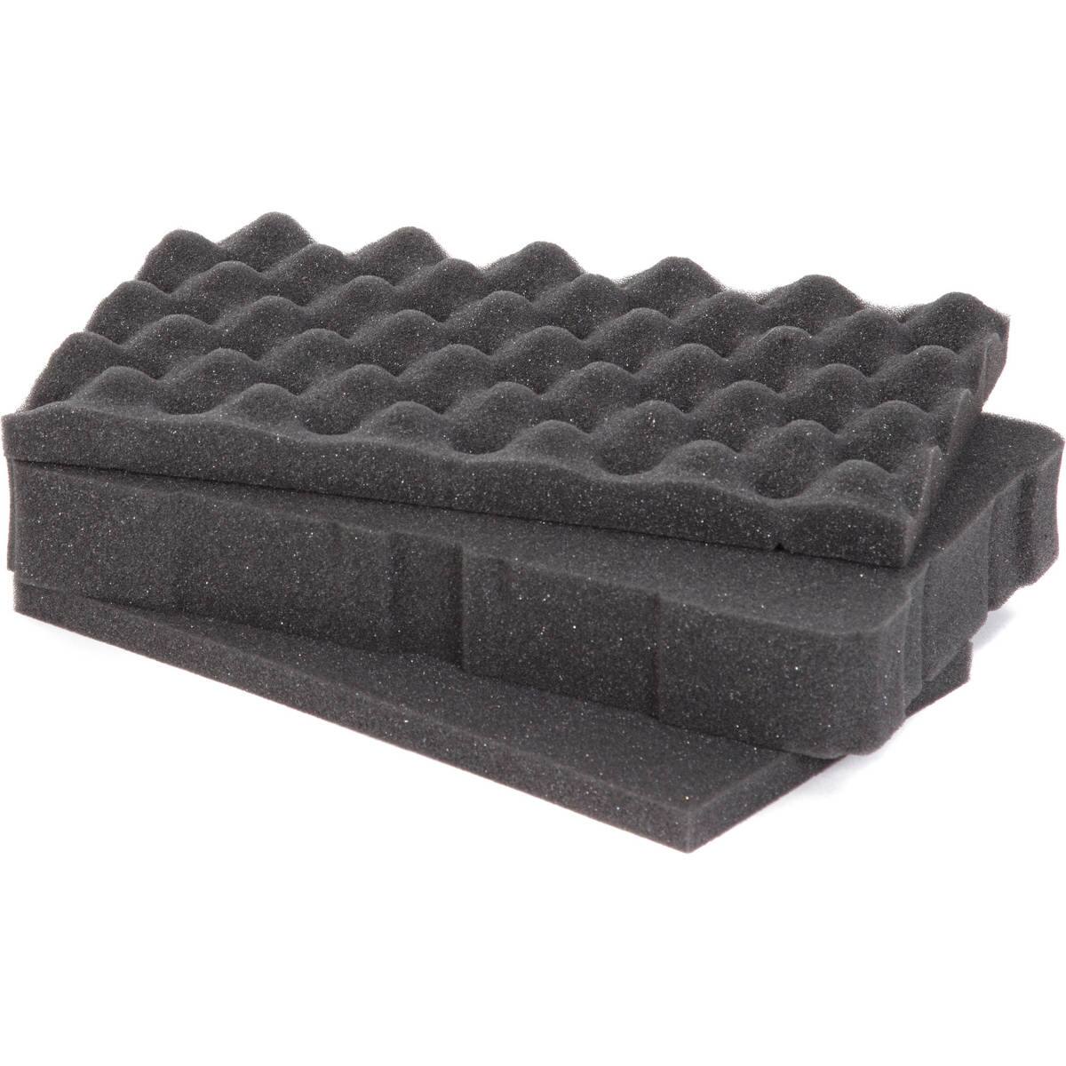 Front. NANUK - Nanuk Cubed Foam Inserts for 909 Case - Black.