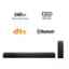The text on the image is grouped as follows:

1. 240w Max Audio Power
2. HDMI ARC
3. dts
4. Bluetooth