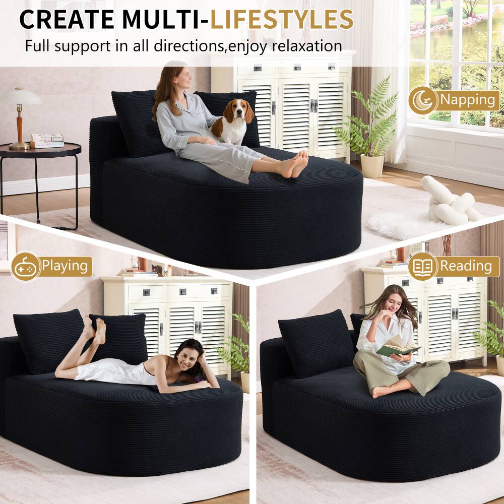 CREATE MULTI-LIFESTYLES  
Full support in all directions, enjoy relaxation  

- Napping  
- Playing  
- Reading