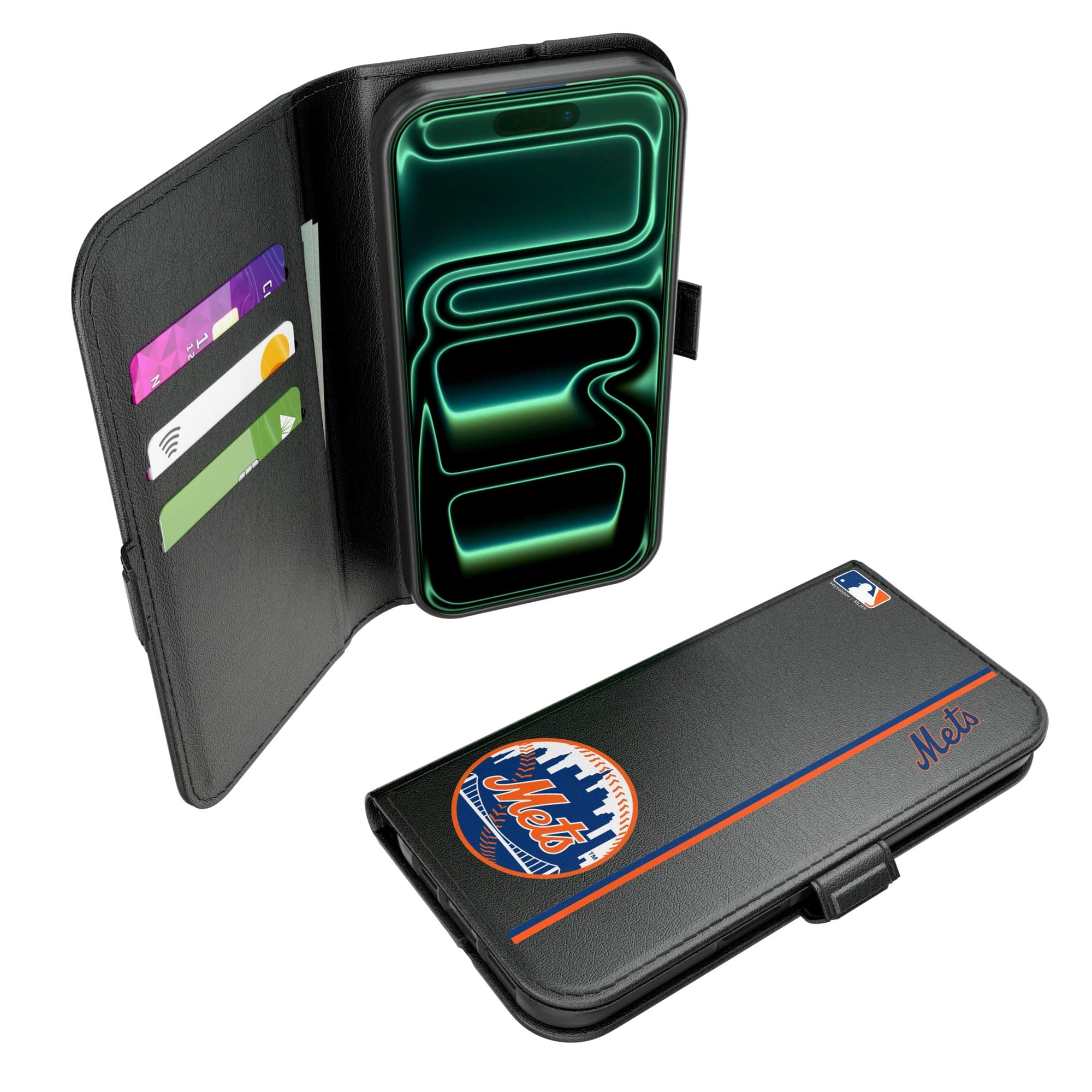 Keyscaper - MLB - New York Mets - iPhone Folio 2.0 Case - 17 Pro - Black price history on PriceWatchPro