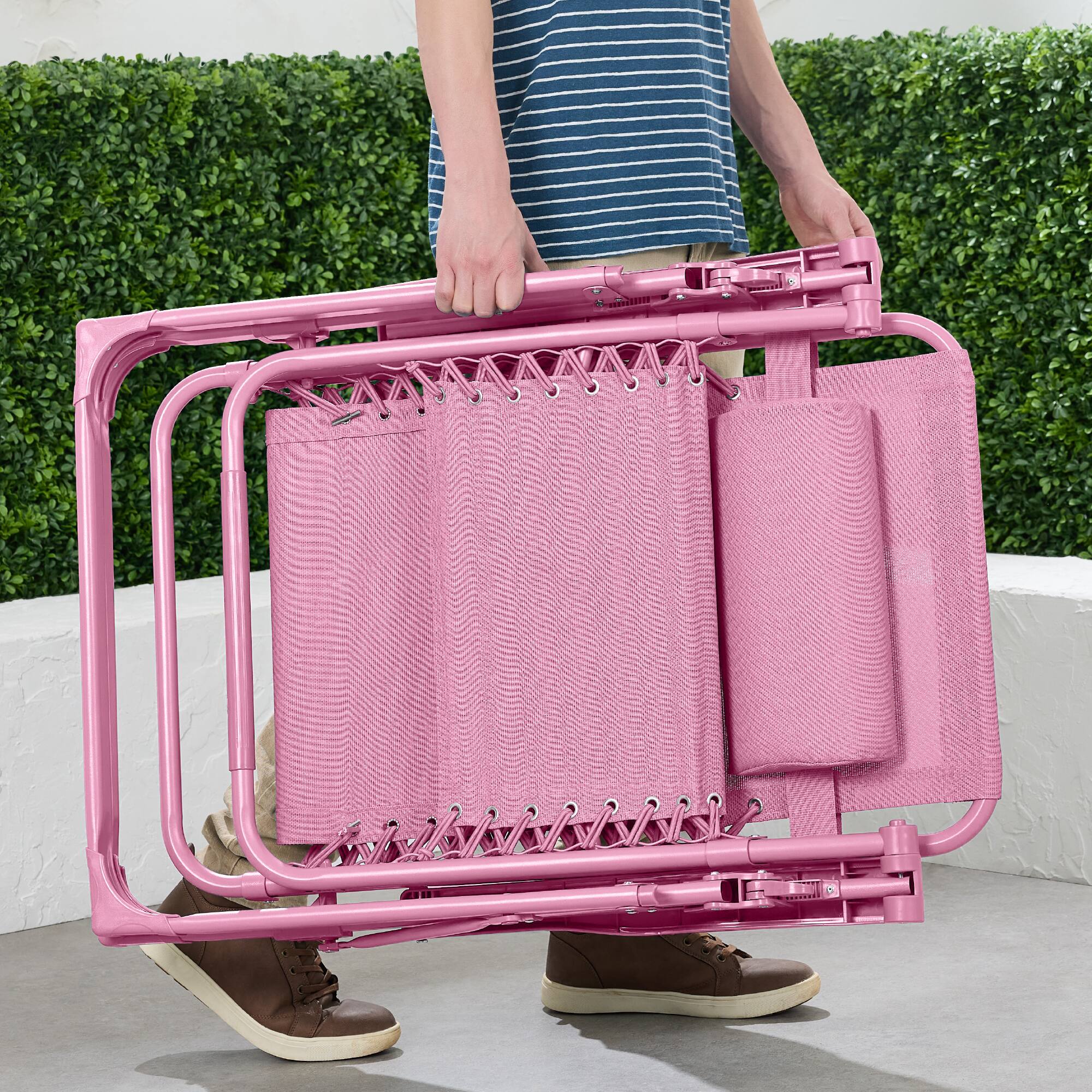 Alt View 2. Best Choice Products - Best Choice Products Monochromatic Zero Gravity Chair, Folding Patio Recliner w/Side Tray, Headrest - Carnation - Carnation.