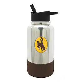 Great American Products - Wyoming Cowboys 32oz. Team Color Chrome Hydration Bottle - Multicolor
