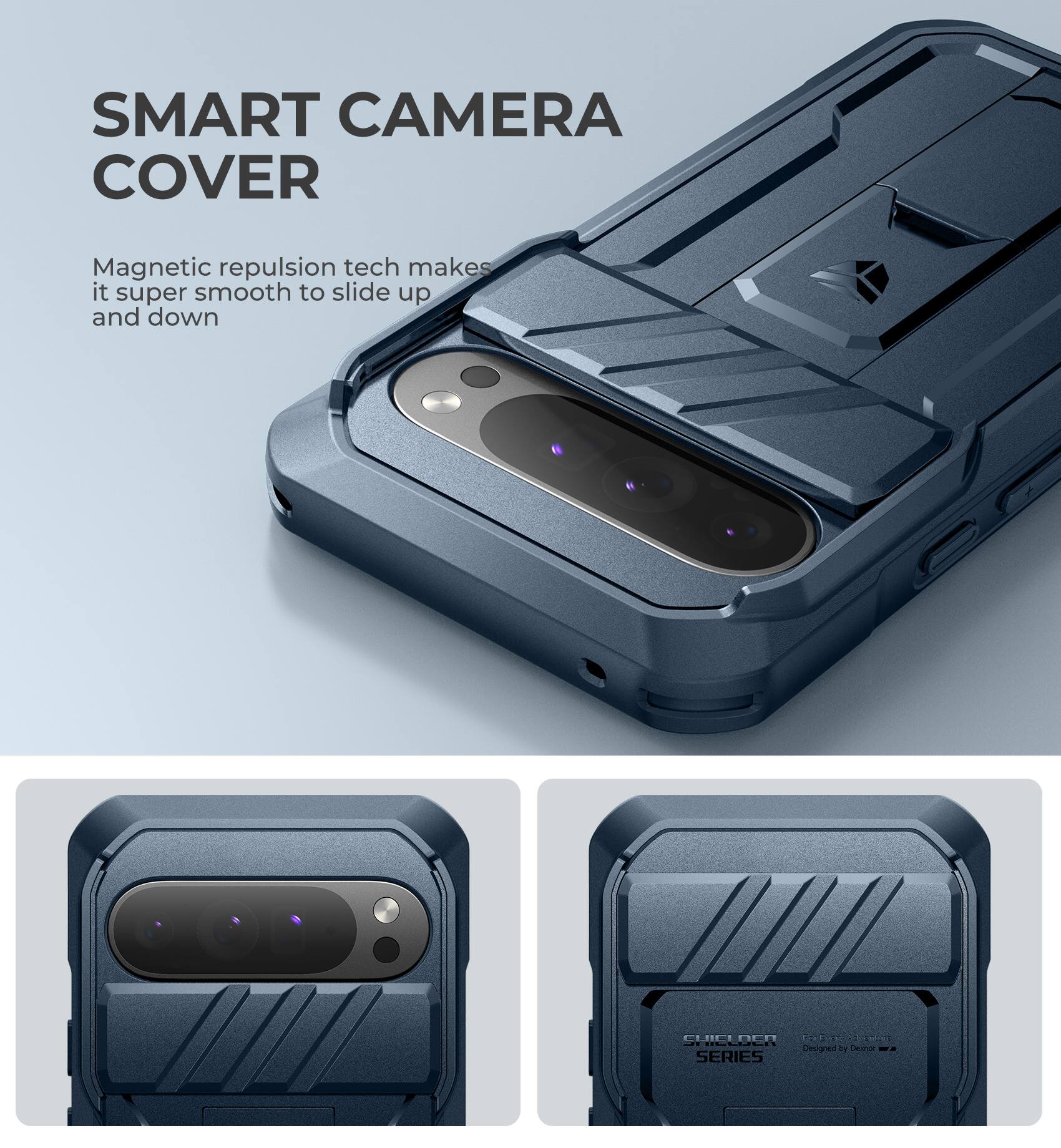 SMART CAMERA COVER
Magnetic repulsion tech makes it super smooth to slide up and down

CUICLUCR

Designed by Denon
SERIES
