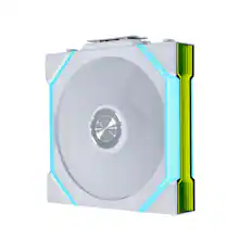 Front. Lian Li - UNI FAN SL Flex 120mm Reverse Blade ARGB Fan, Single Pack, Controller Not Included - White (12RSL1F1W) - White.