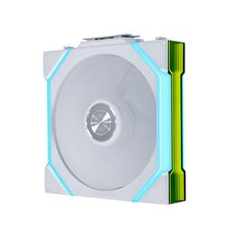 Lian Li - UNI FAN SL Flex 120mm Reverse Blade ARGB Fan, Single Pack, Controller Not Included - (12RSL1F1W) - White