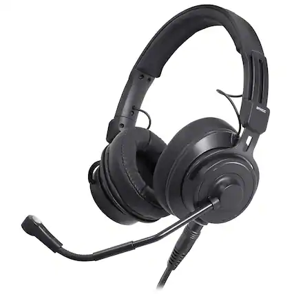 Front. Audio-Technica - BPHS2CA-XF4 Dual Ear Headset Mic.