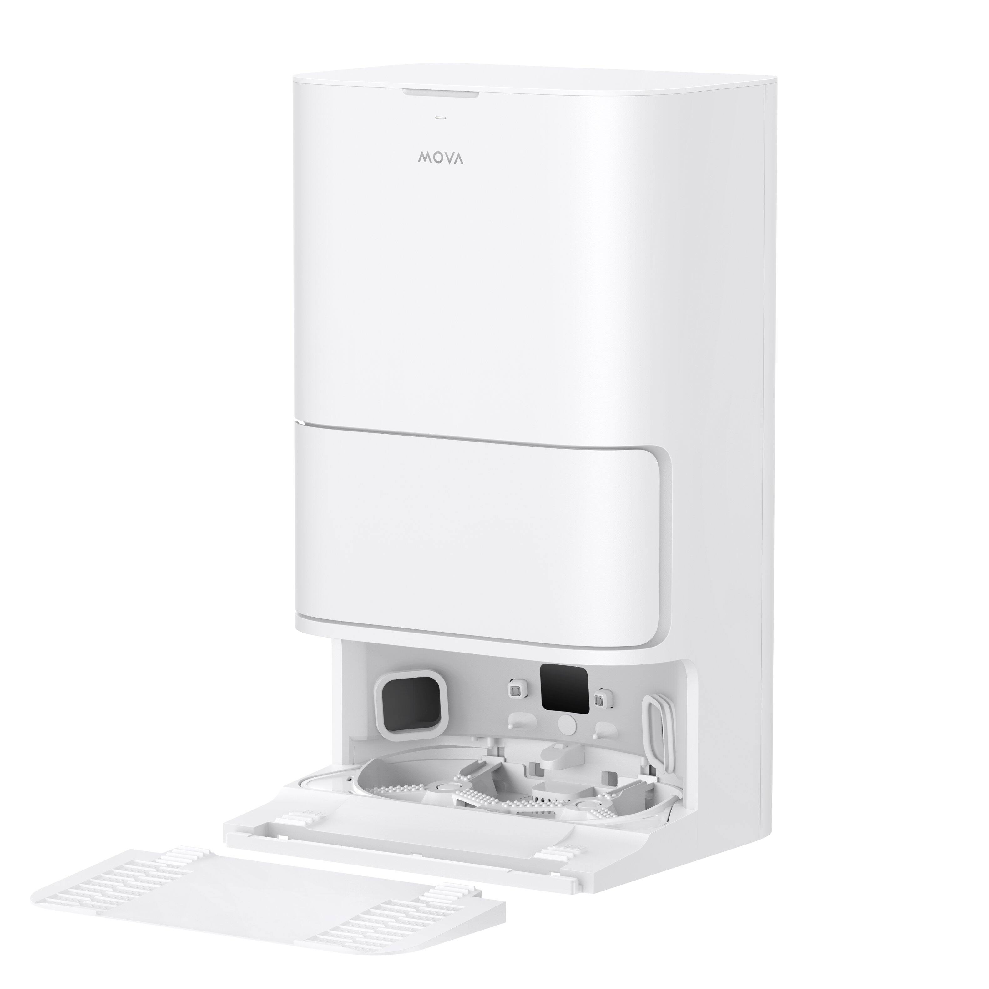 Alt View 1. MOVA - E40 Ultra Robot Vacuum and Mop, All-in-One Station, Auto-Empty, Edge Cleaning, Auto Washing & Hot Air Drying - White.