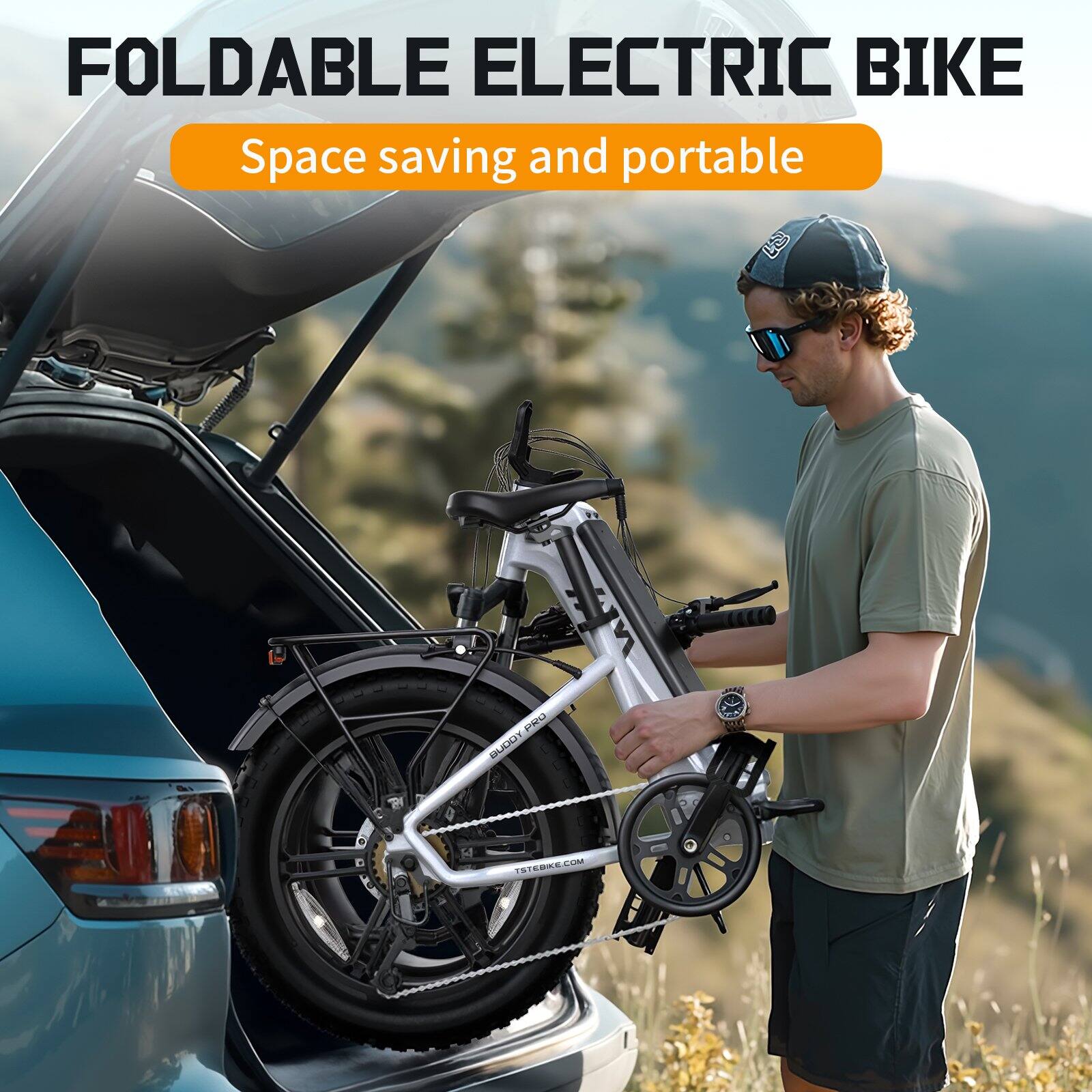 FOLDABLE ELECTRIC BIKE  
Space saving and portable