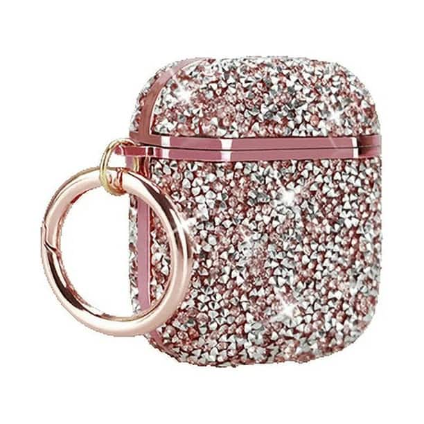 Entronix - Luxury Diamond Case for AirPods Pro 1st and 2nd Generation - Pink