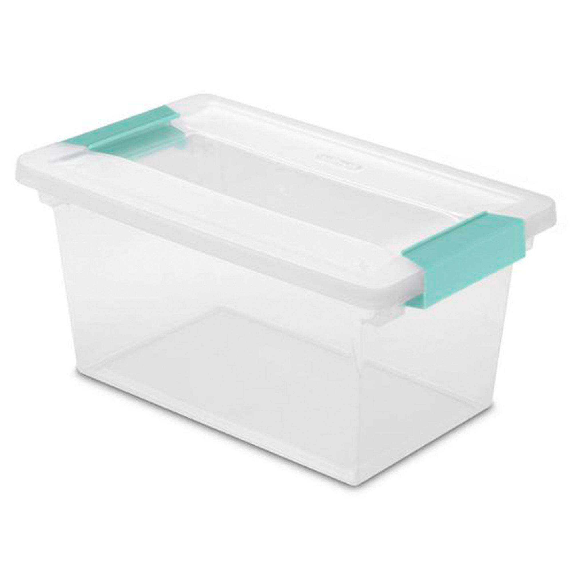 Alt View 5. Sterilite - Sterilite Medium Clear Storage Tote, 4 Pack, & Large Clear Storage Tote, 4 Pack - Clear.