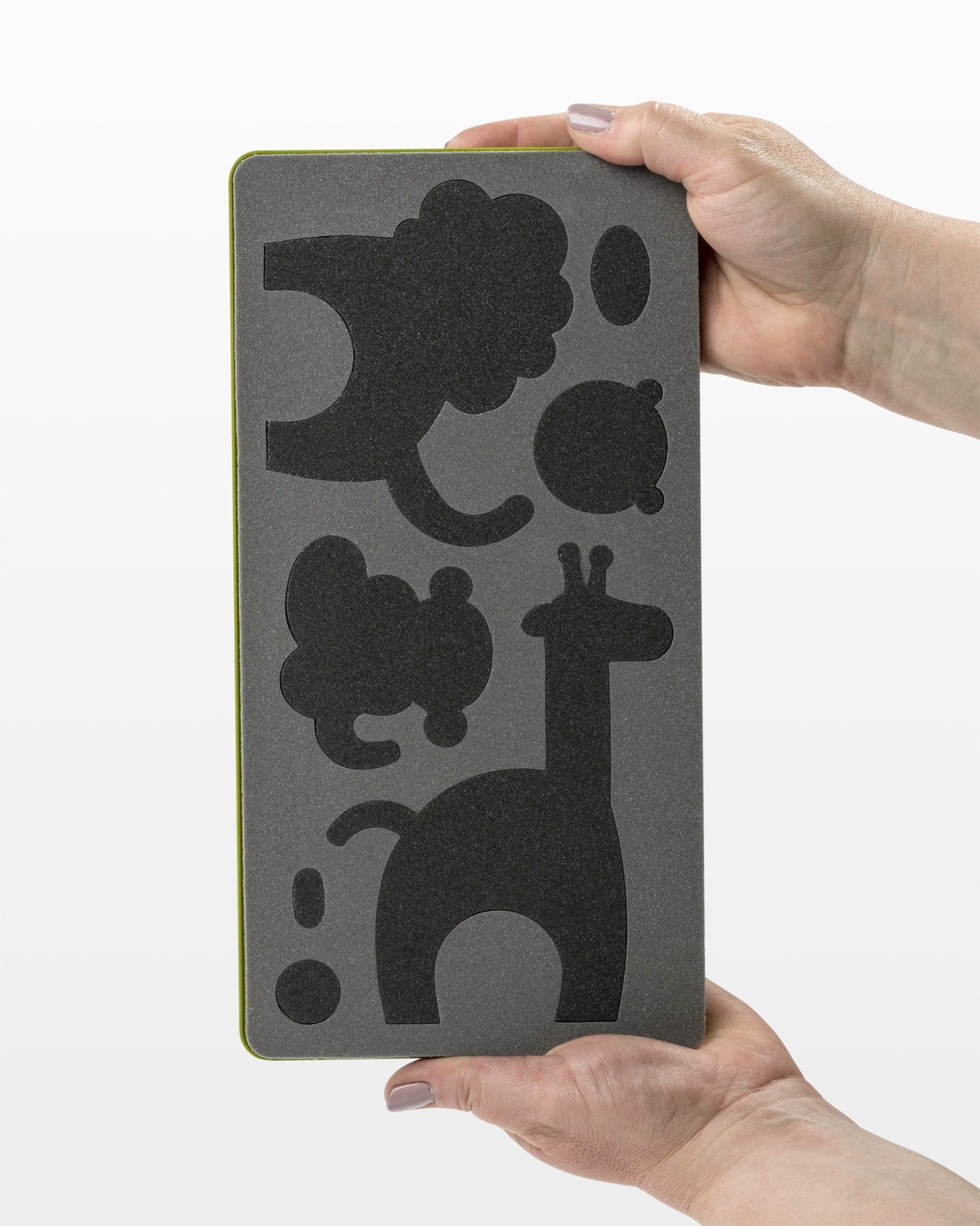 Back. AccuQuilt - Accuquilt Go This & That Fabric Cutting Dies-Zoo Animals - Black.