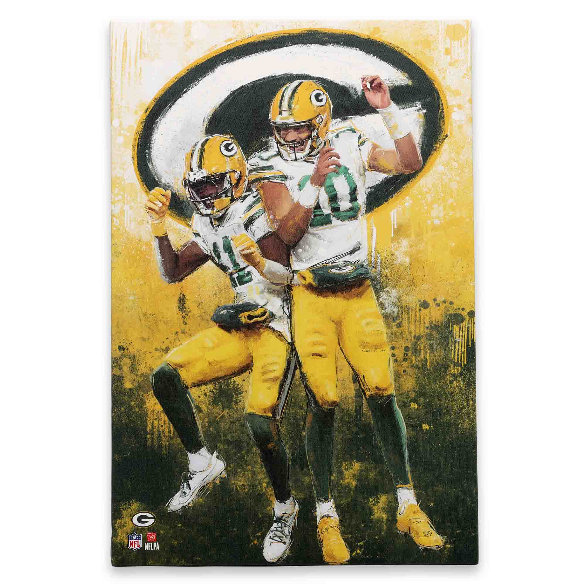 Green Bay Packers 15" x 23" Graffiti Canvas Wall Art