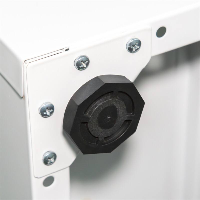 Alt View 4. HTUTWOO - NO LOCK Metal Storage Cabinet with 2 Doors and 2 Adjustable Shelves - Steel File Cabinet for Home Office School Gym - White.