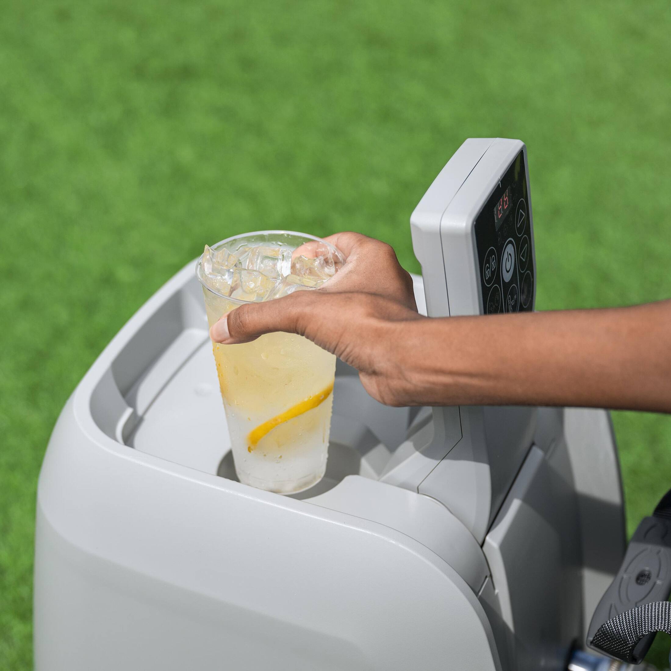 Alt View 8. Coleman - Coleman SaluSpa 4 Person Portable Inflatable Square Hot Tub & 12 Bestway Filters.