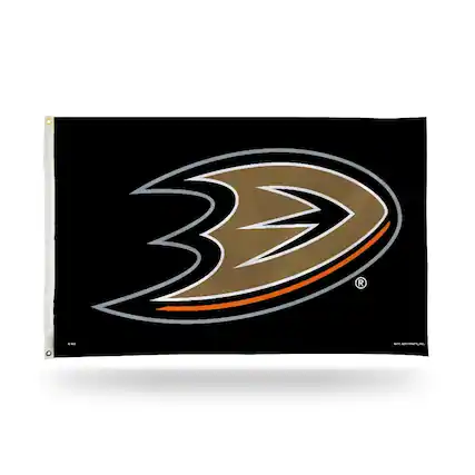 Front. Rico Industries - Anaheim Ducks NHL 3X5 Indoor Outdoor Banner Flag with grommets for hanging - Multi.