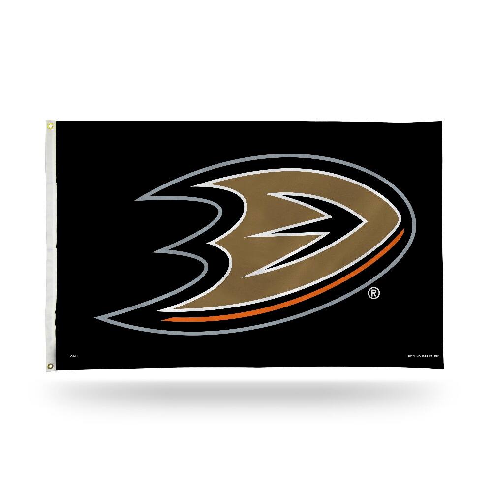 Front. Rico Industries - Anaheim Ducks NHL 3X5 Indoor Outdoor Banner Flag with grommets for hanging - Multi.