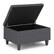 Alt View 12. Simpli Home - Harrison Small Coffee Table Storage Ottoman - Slate Grey.
