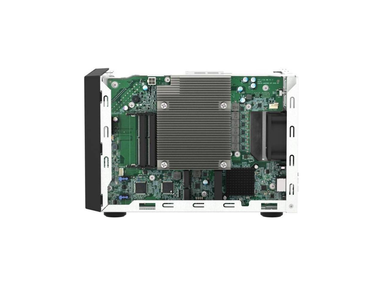 Alt View 10. QNAP - QNAP TVS-h474-PT-8G-US 4-Bay NAS, Intel Pentium 2-Core, 8GB DDR4, 2.5 GbE, PCIe Gen 4 (Diskless).