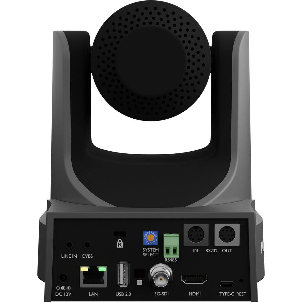 LINE IN CVBS  
SYSTEM SELECT RS485  
IN RS232 OUT  
DC 12V  
LAN  
USB 2.0  
3G-SDI  
HDMI  
TYPE-C REST