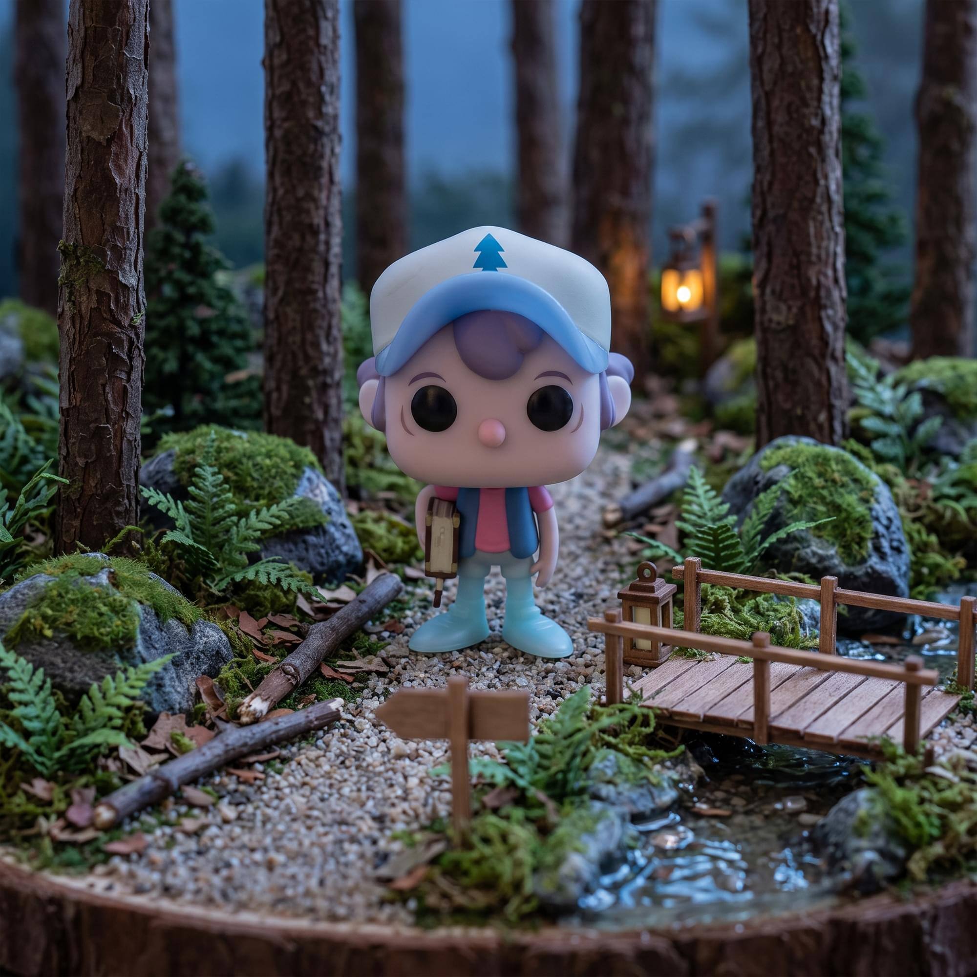 Alt View 2. Disney - Disney Gravity Falls Funko POP | Dipper Pines Limited Edition Glow-In-The-Dark Chase - Multi-Colored.