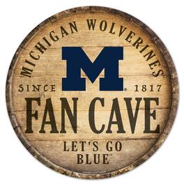 WinCraft - Michigan Wolverines 14'' Circular Wood Sign - Multicolor