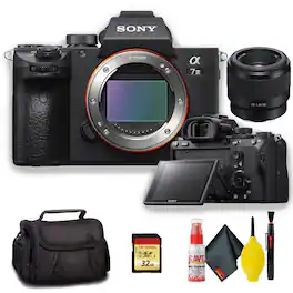 Sony - Alpha a7 III Mirrorless Camera w 50mm f/1.8 Lens Bundle (International Version) - with 50mm E Mount Lens