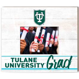 Jardine - Tulane Green Wave 13.5" x 11.5" Grad Frame - White