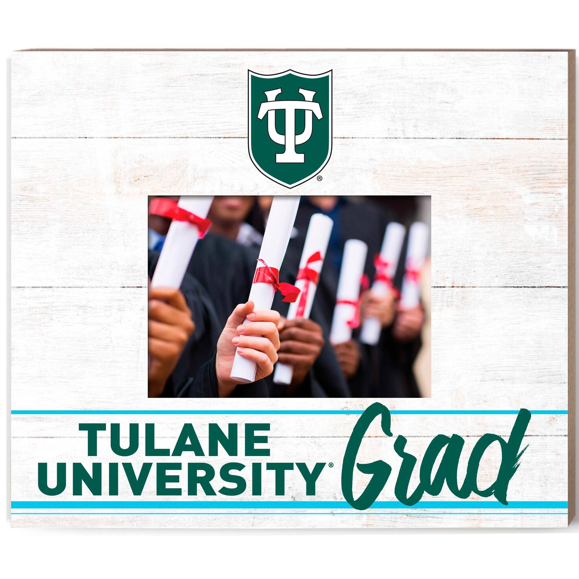 Tulane Green Wave 13.5" x 11.5" Grad Frame