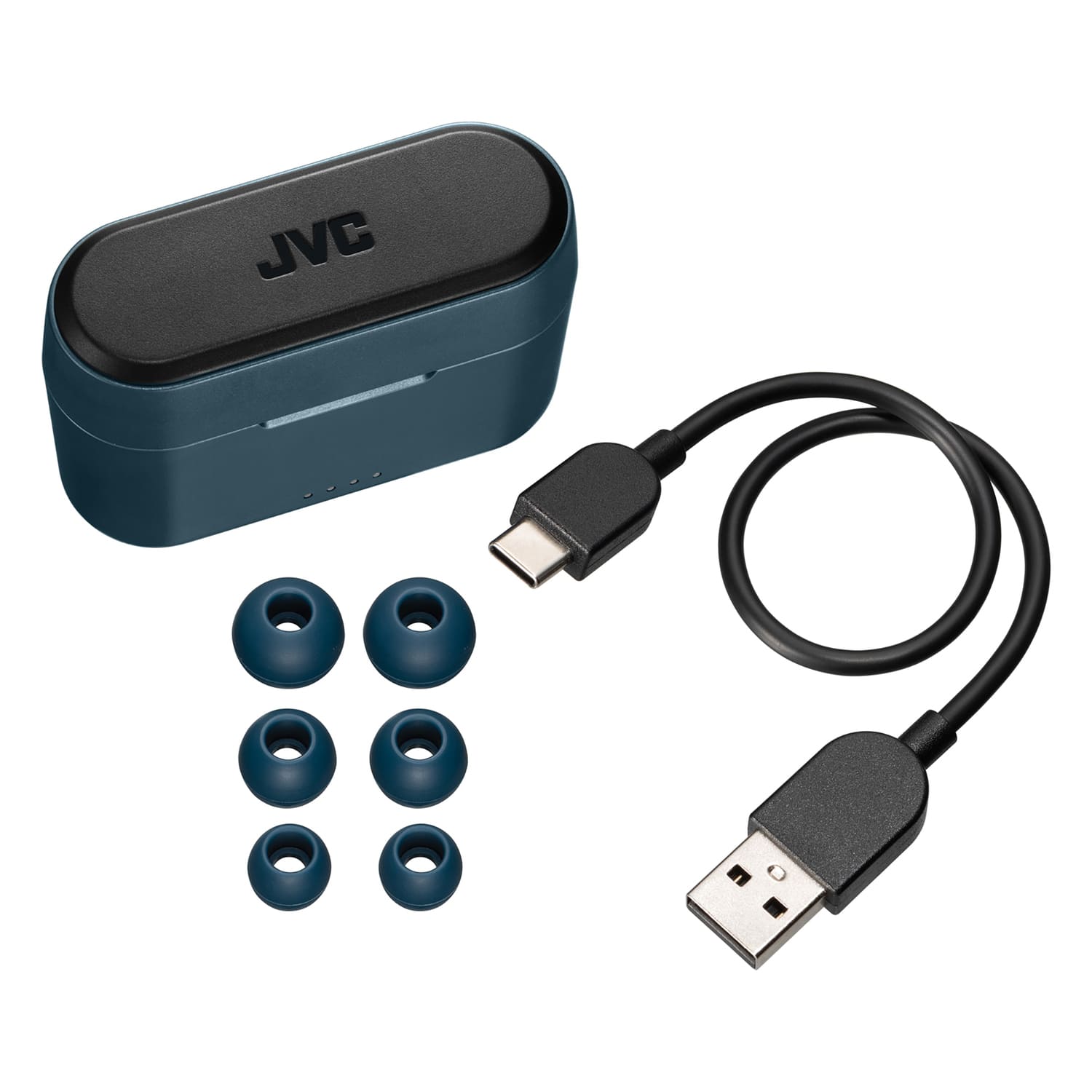 JVC Riptidz True Wirless In Ear Headphones HAA9TA Blue