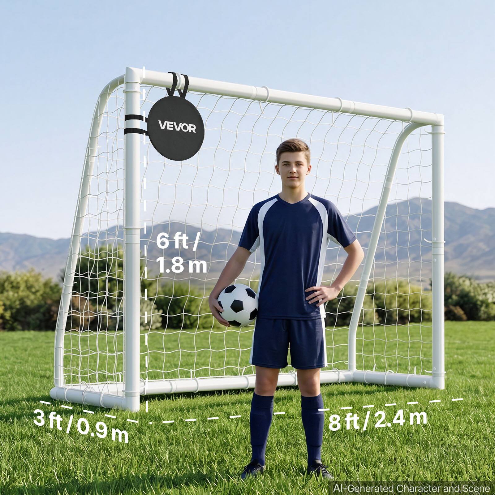 VEVOR

6 ft / 1.8 m

3 ft / 0.9 m

8 ft / 2.4 m

AI-Generated Character and Scene