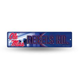 Rico Industries - Mississippi Ole Miss Rebels Street Sign (16") Hang anywhere you choose. Garage, office, den, man cave, kids room - Multi