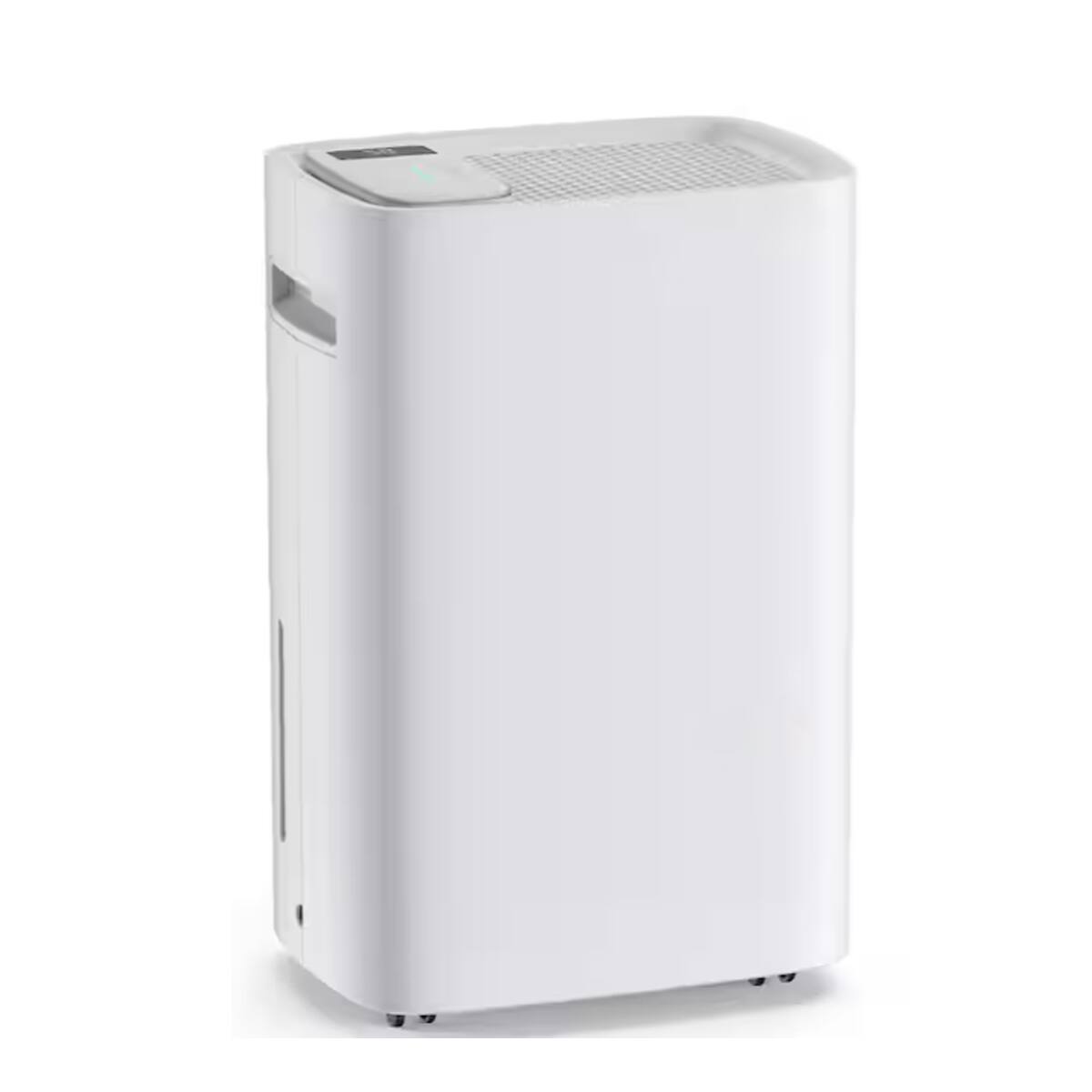 Angle. BEARSOLIM - 80 Pints Dehumidifier for Home and Basement, Covers up to 1,800 sq. ft, High-Capacity Dehumidifier with 1.32 Gallon Tank - White.