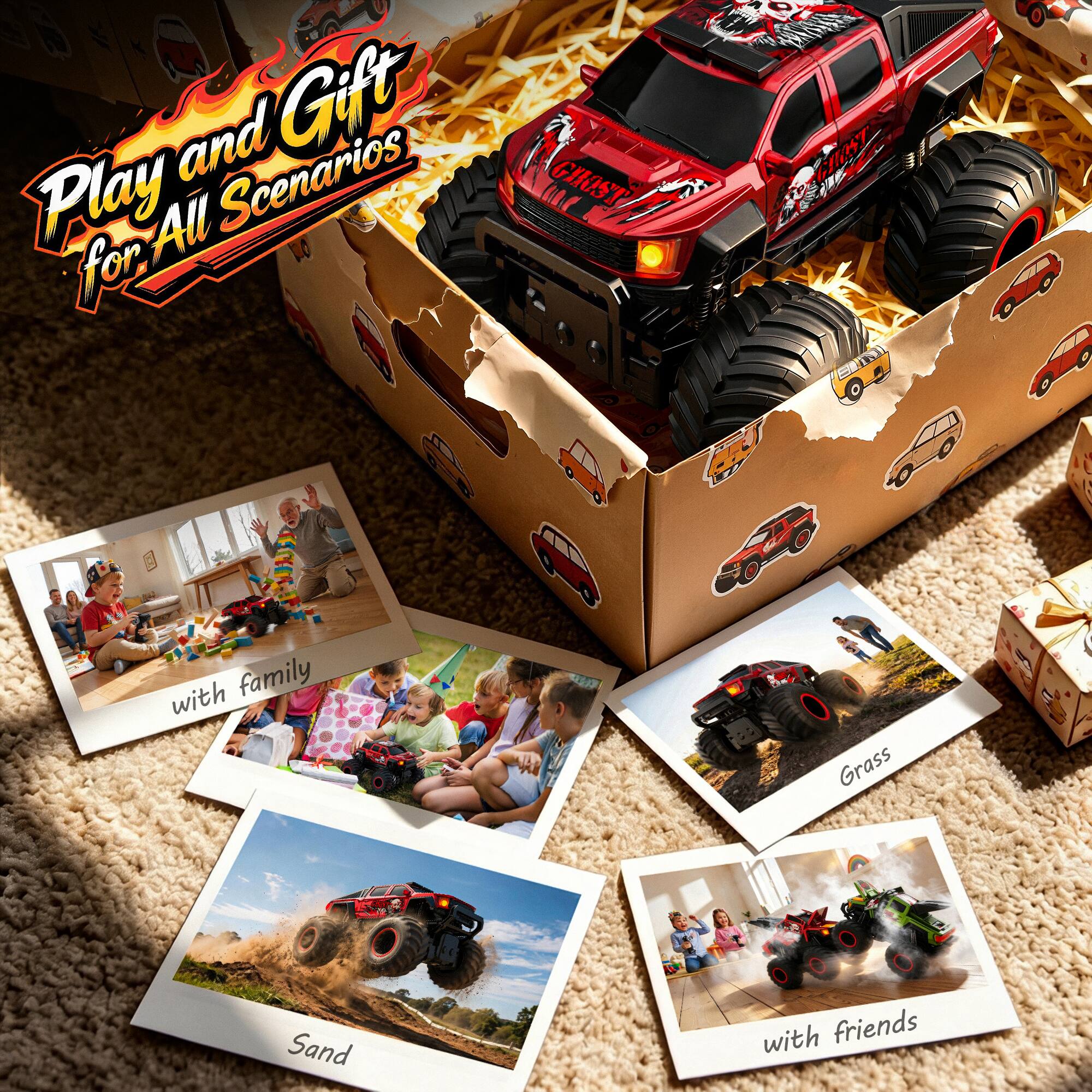 Play and Gift for All Scenarios

with family

Sand

Grass

with friends