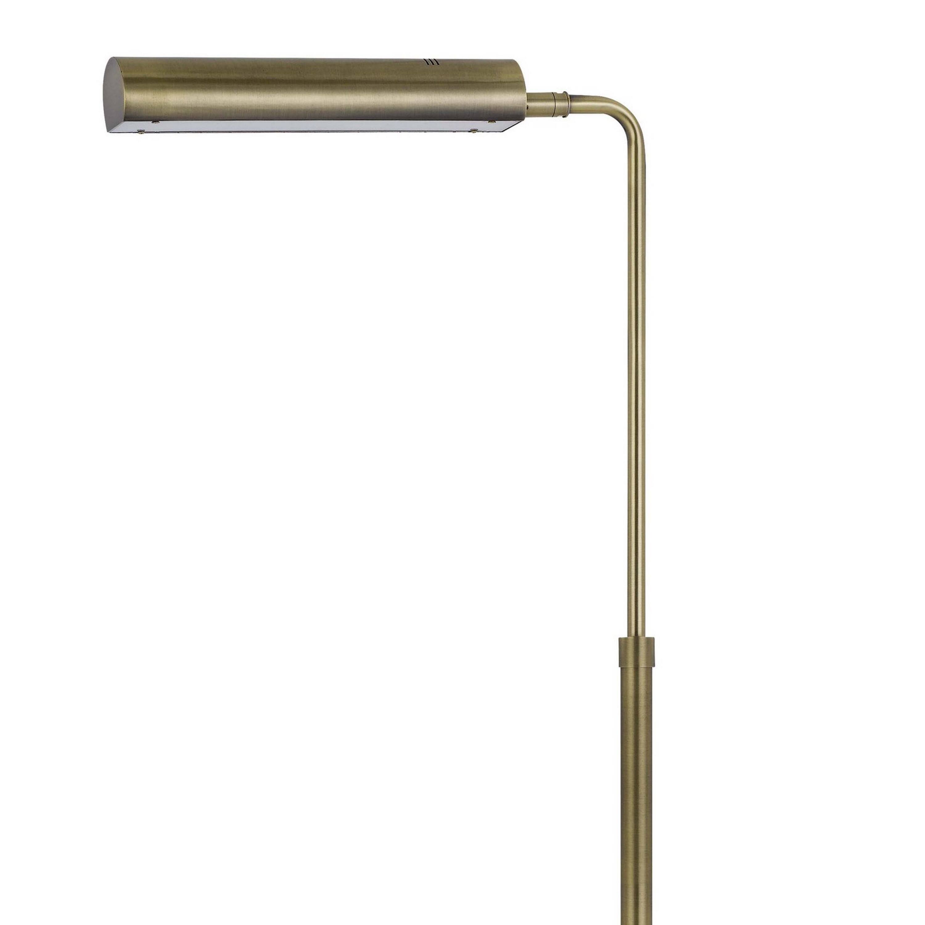Left. Manhattan Lane - Kime 44-58 Inch Floor Lamp, Adjustable Height, LED.