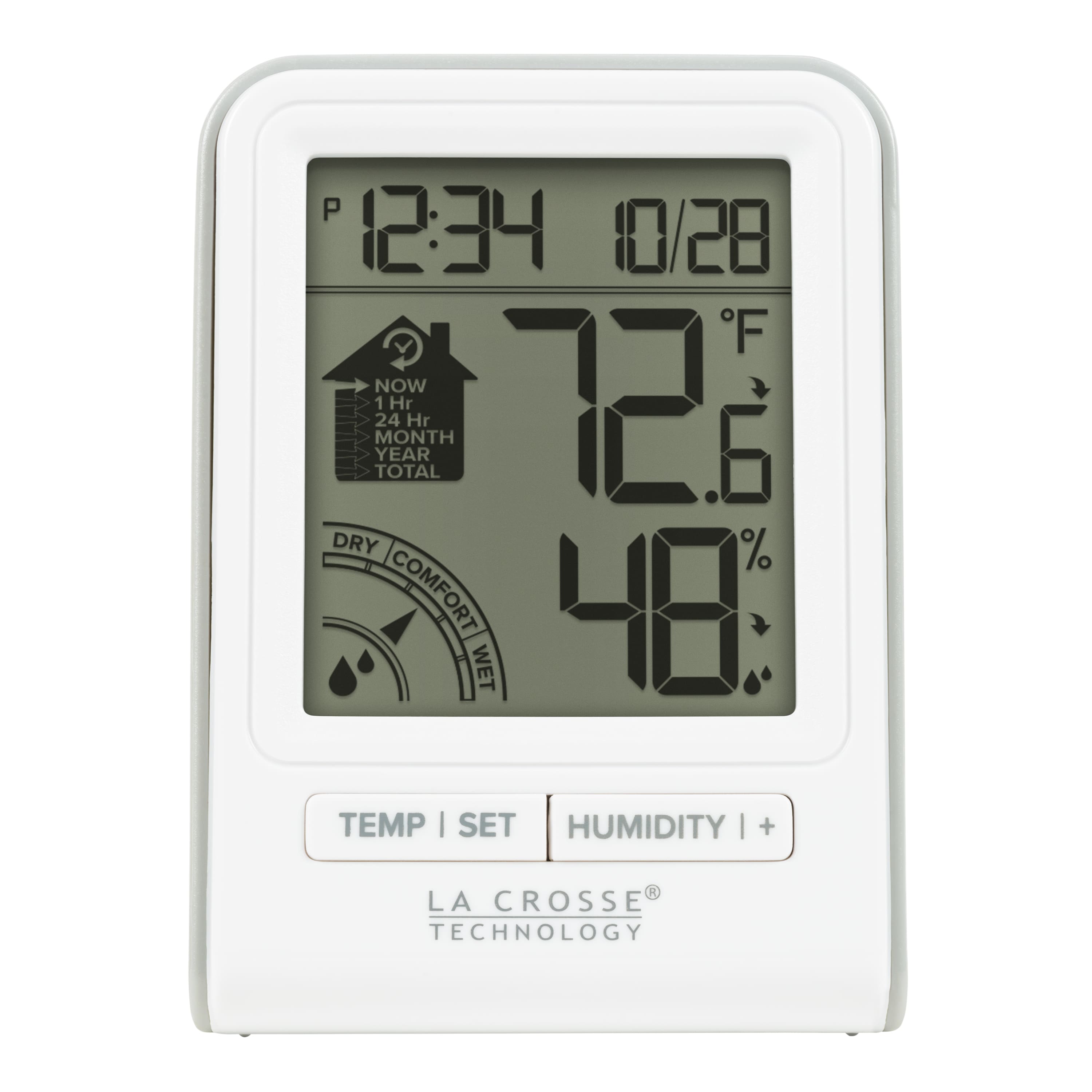 La Crosse Technology - Data Logger Indoor Digital Comfort Meter - White