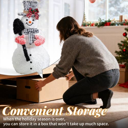 Convenient Storage  
When the holiday season is over, you can store it in a box that won't take up much space.