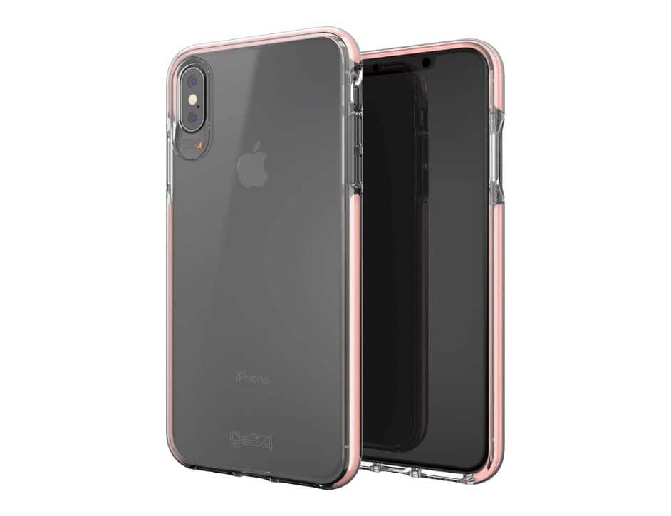 Gear4 - Piccadilly Clear Case with Advanced Impact Protection for iPhone Xs Max Color - Rose Gold