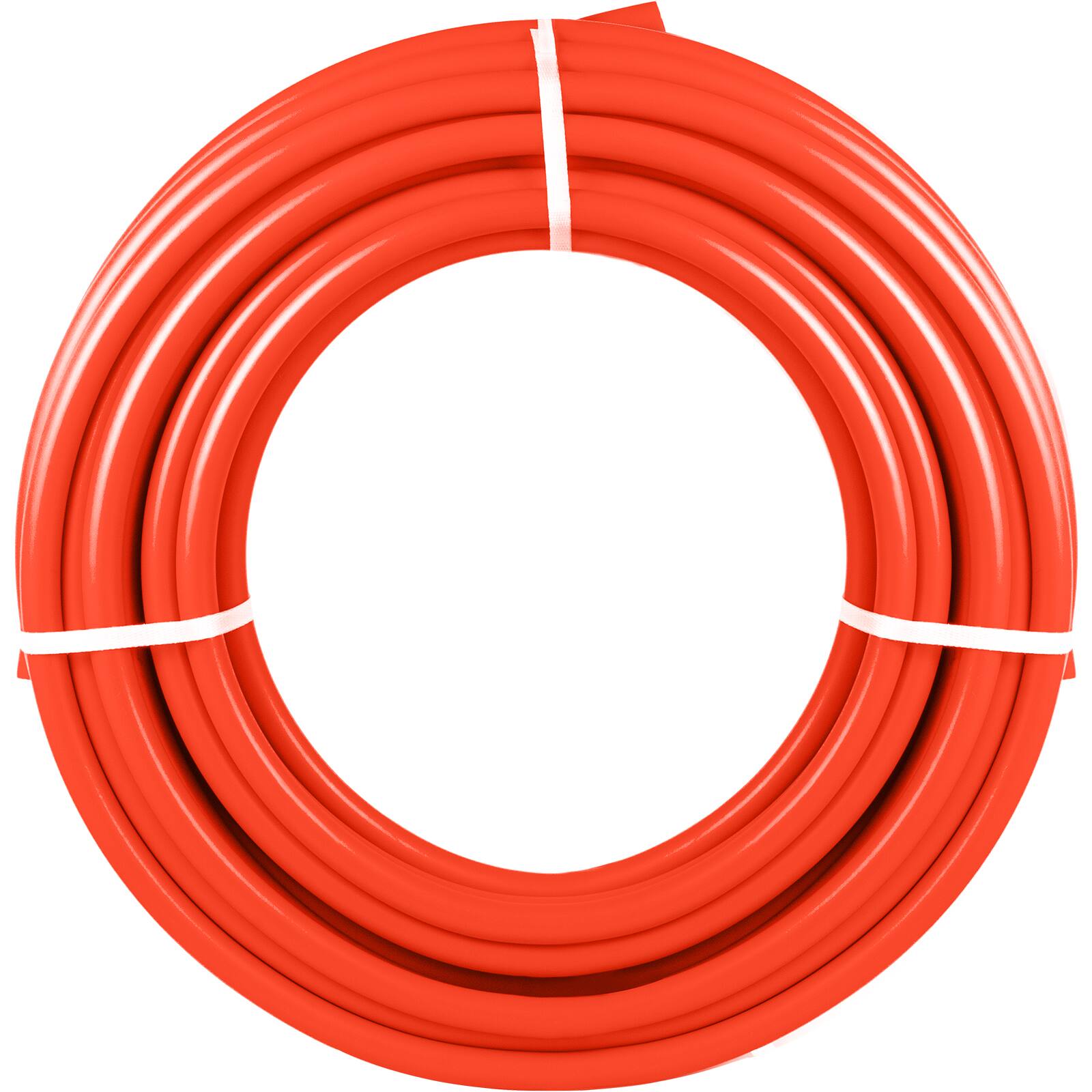 Alt View 5. VEVOR - Oxygen Barrier 1/2 Inch 300 Feet Tube Coil EVOH PEX-B Pipe, for Residential Commercial Radiant Floor Heating, Red - Red.