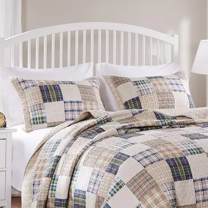 Front. BreeBe - Oxford Sham Standard - Taupe.