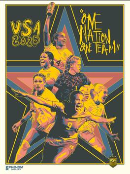 Phenom Gallery - USWNT 2025 Players 18" x 24" Serigraph - Multicolor