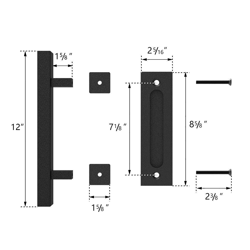 15/8" 25/16" 12" 71/8" 85/8" 15/8" 23/8"