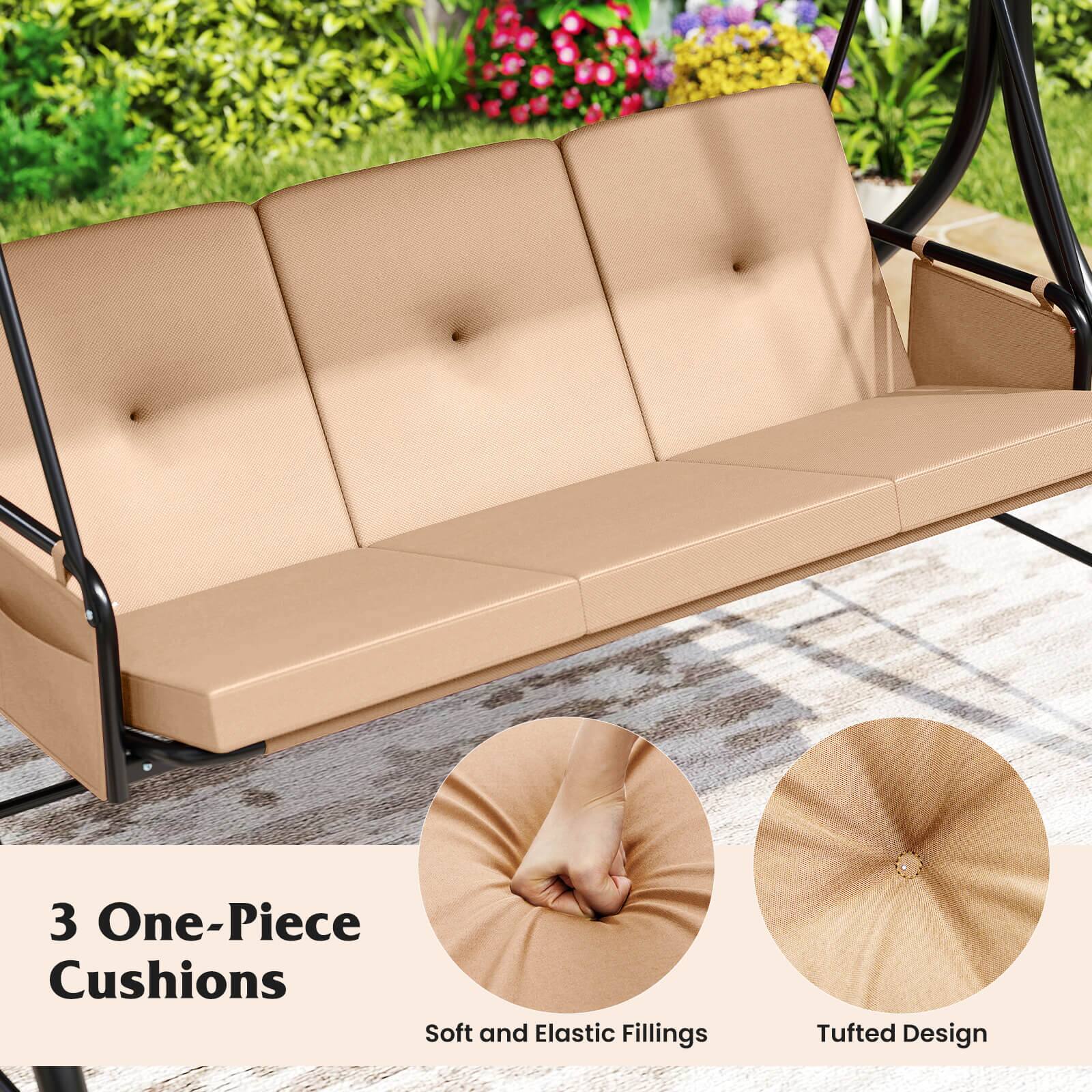 3 One-Piece Cushions

Soft and Elastic Fillings

Tufted Design