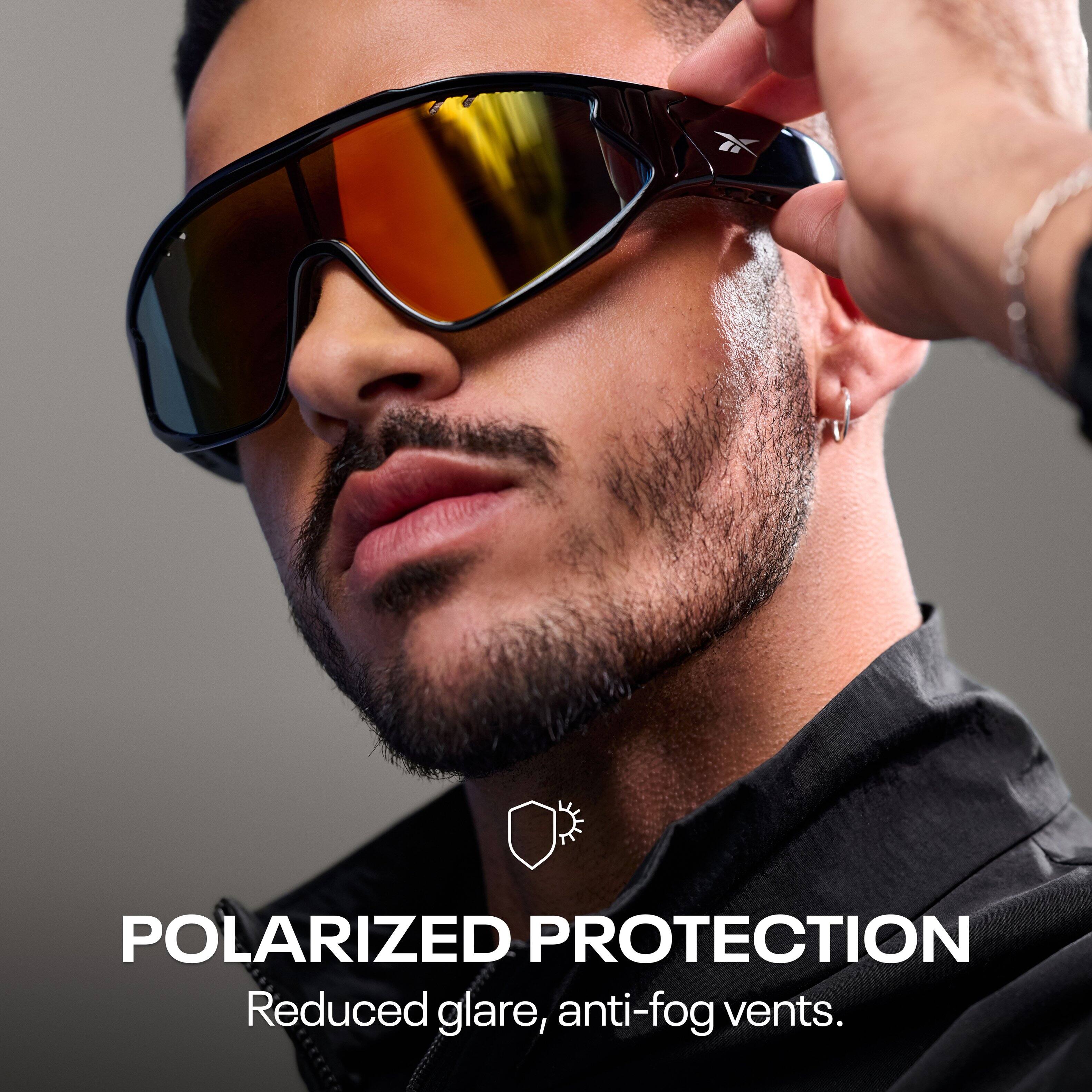 POLARIZED PROTECTION  
Reduced glare, anti-fog vents.